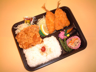 鯵フライ&鶏竜田弁当